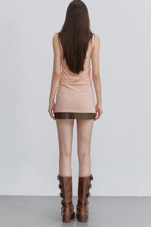 X-Line 3D Bow Tencel Wool Knit Camisole and Dress Set