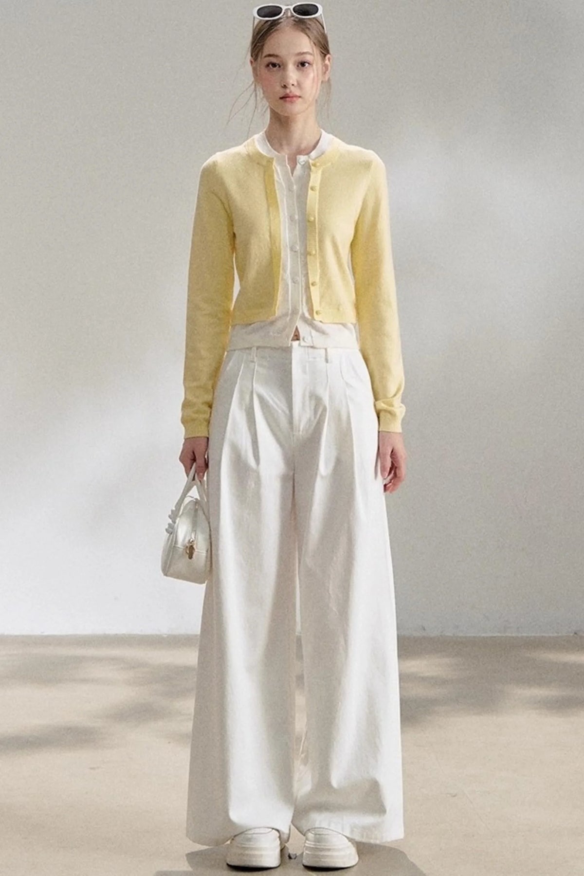 Yellow Knitted Cardigan