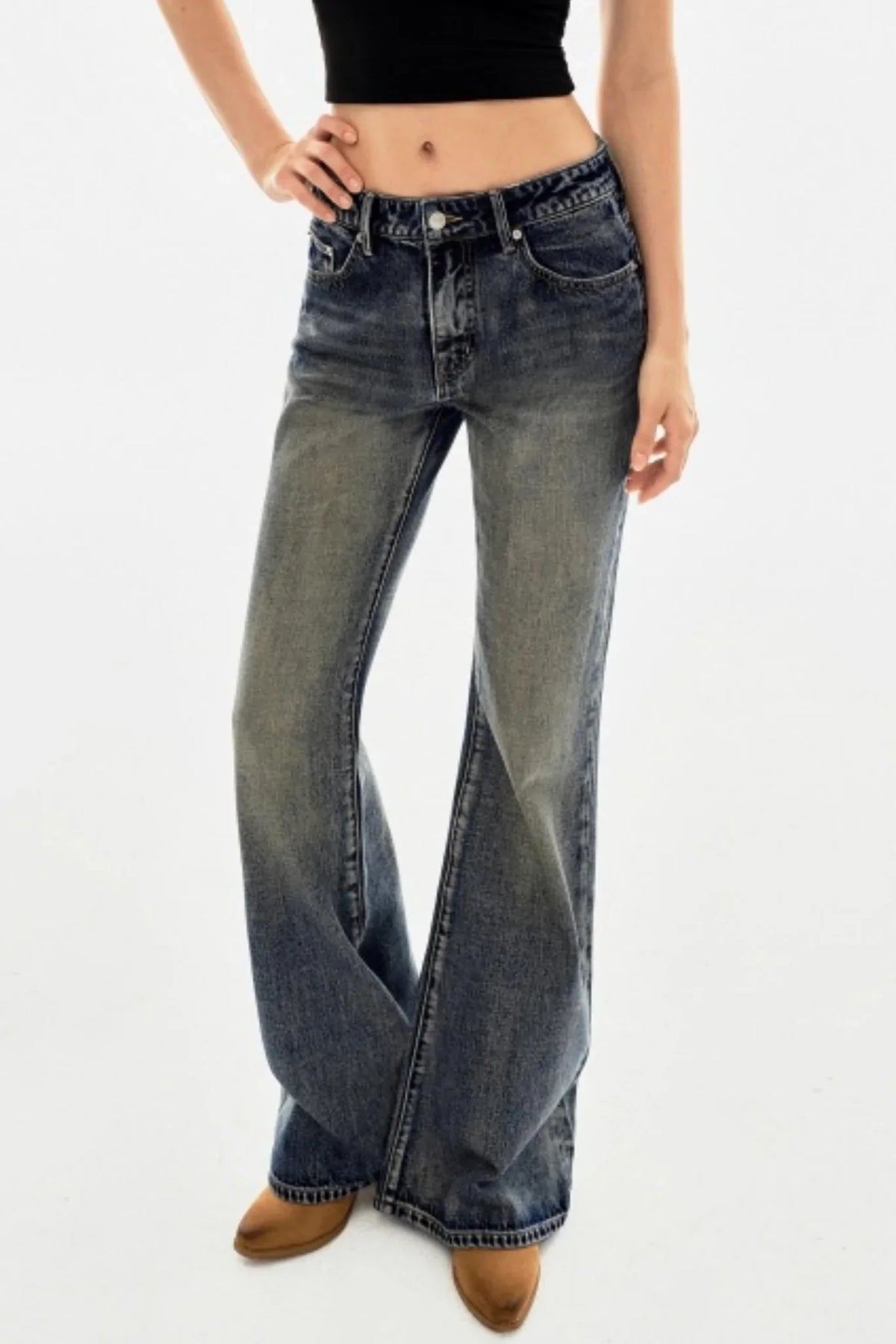 Yellow Mud-Dyed Gradient Pants