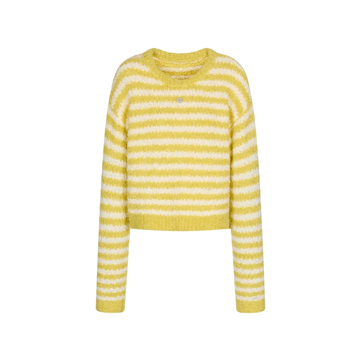 Yellow Striped Knit Sweater