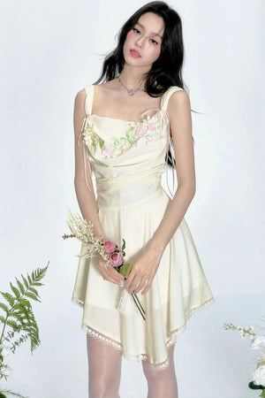 Yellow Tulle Vacation Dress