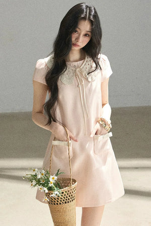 Youthful Shimmer Lace Dress