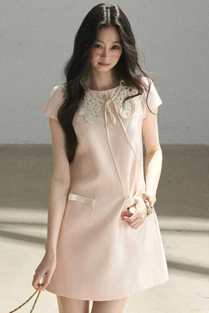 Youthful Shimmer Lace Dress