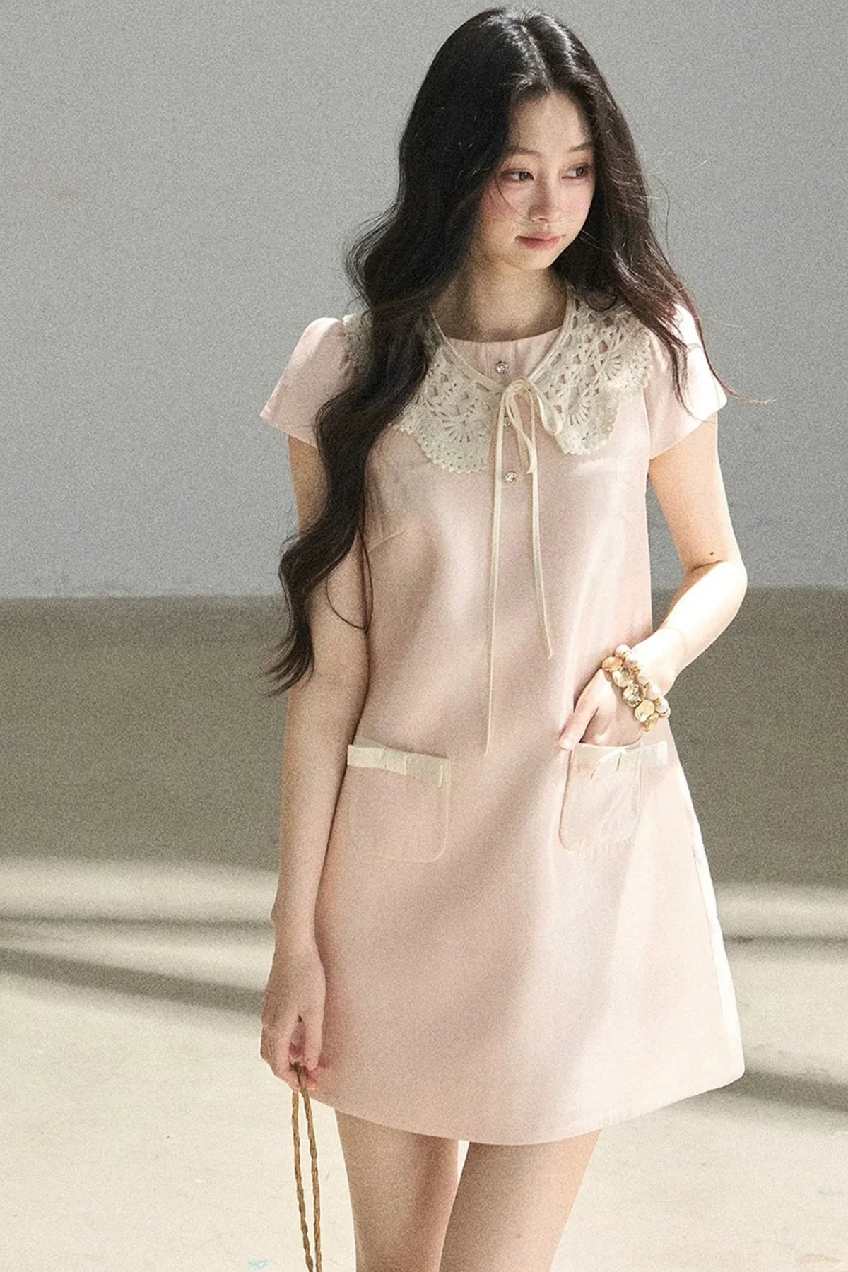 Youthful Shimmer Lace Dress