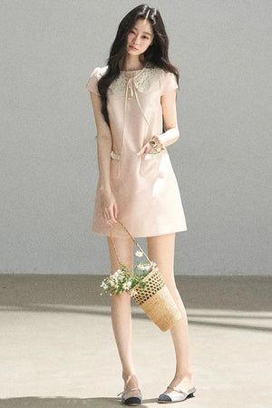 Youthful Shimmer Lace Dress