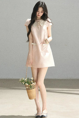 Youthful Shimmer Lace Dress