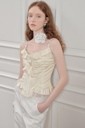 Yuan Elegance Crop Top