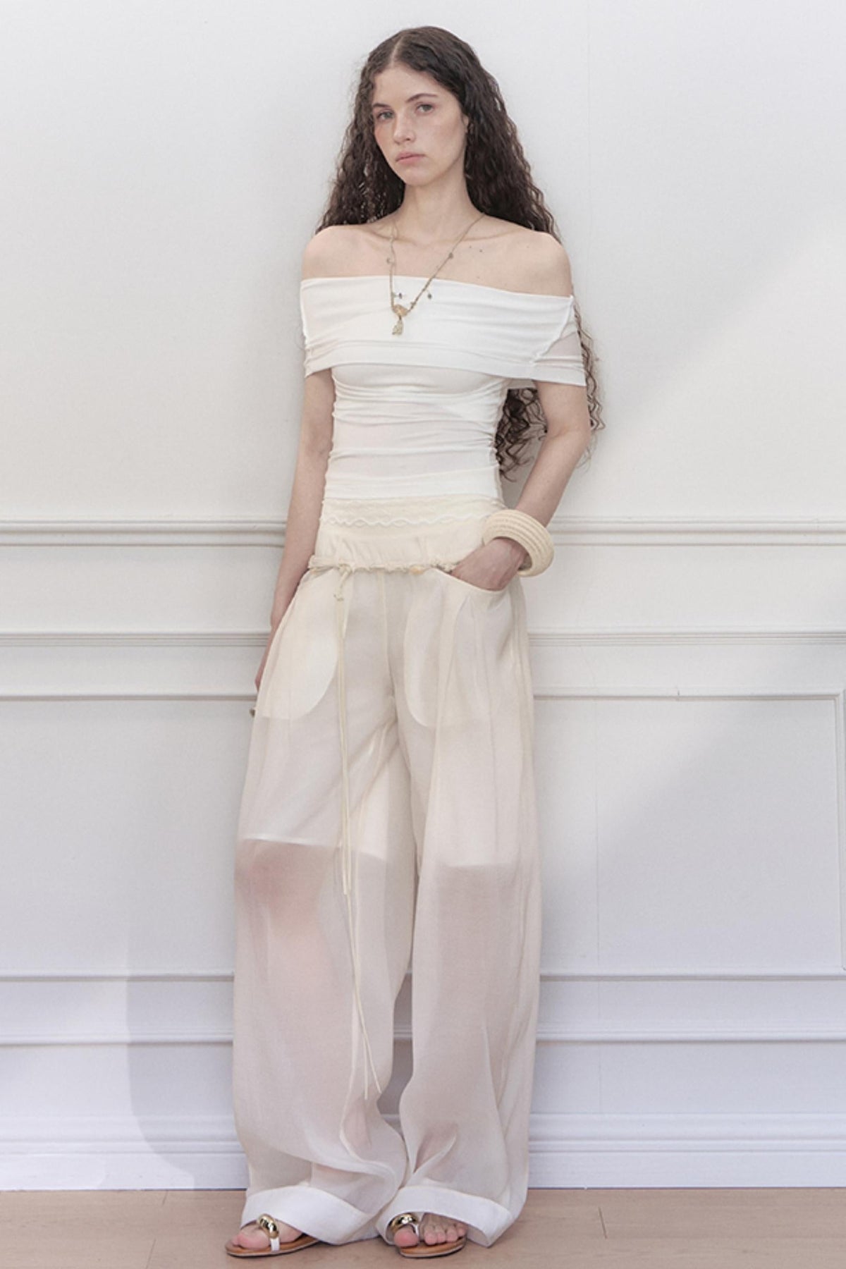 Yuan Lace-Knit Tee