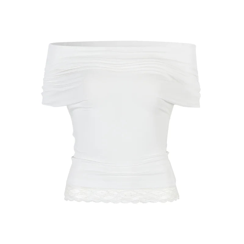 Yuan Lace-Knit Tee