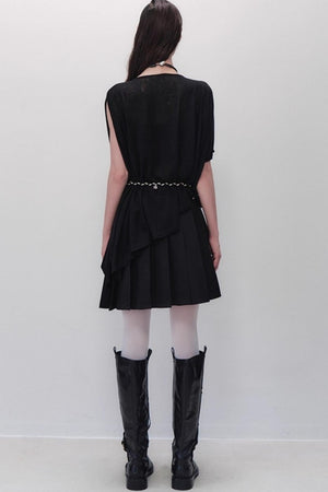 Yuan Shadow Pleated Shorts Skirt
