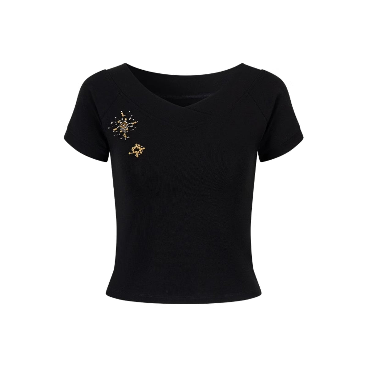 Yuan V-Neck Ribbed Top