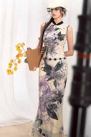 Ziman Garden Cheongsam Dress