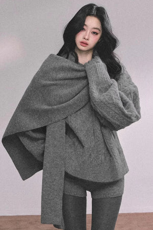 Zurich Knit Sweater Shorts Set-Up