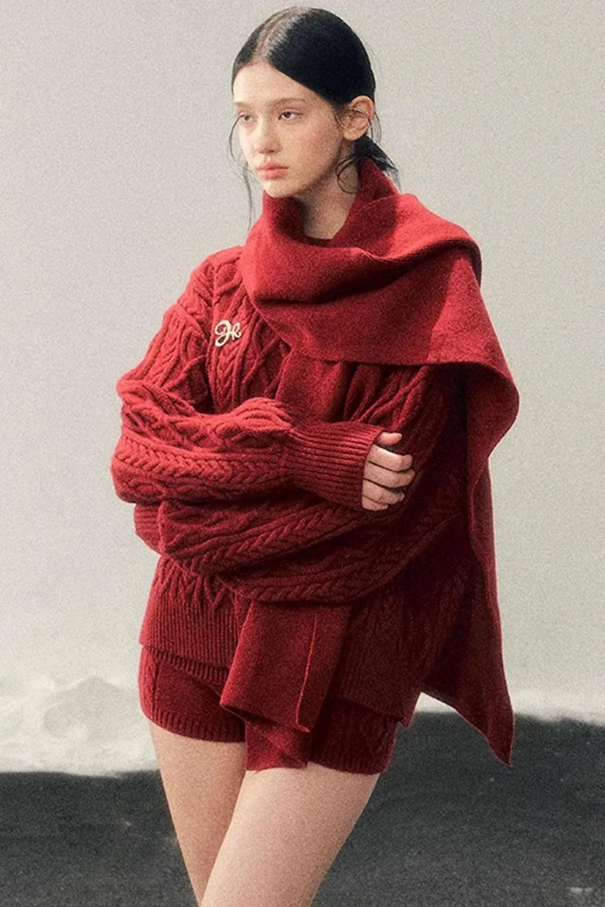 Zurich Knit Sweater Shorts Set-Up