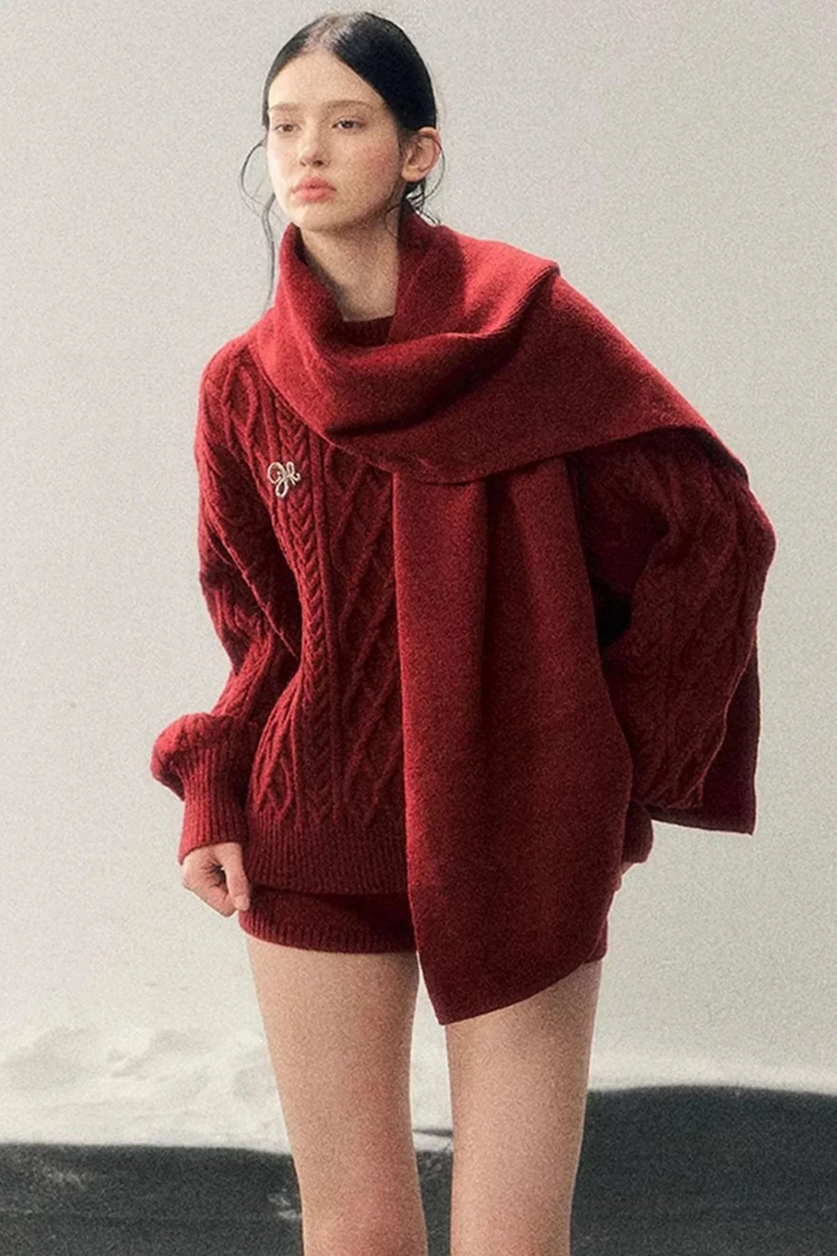 Zurich Knit Sweater Shorts Set-Up