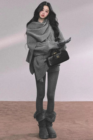 Zurich Knit Sweater Shorts Set-Up