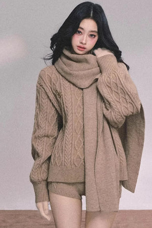 Zurich Knit Sweater Shorts Set-Up