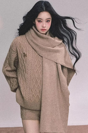 Zurich Knit Sweater Shorts Set-Up